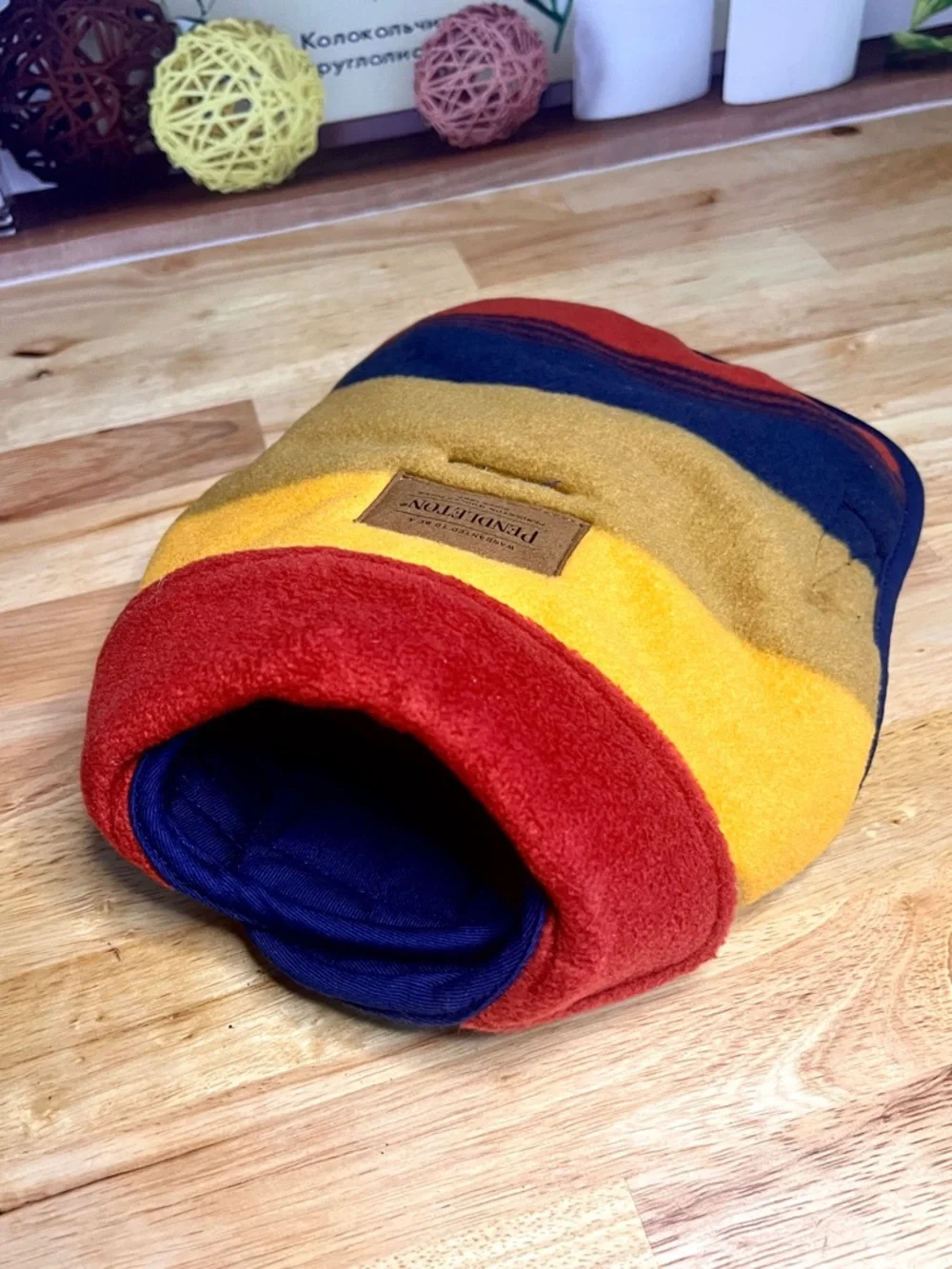 Pendleton Grand Canyon Striped Reversible Dog Coat XS Jacket Fleece Quilted - Picture 3 of 9